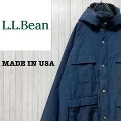 エルエルビーン USA製 マウンテンパーカー ネイビー ジップアップ 中綿 L