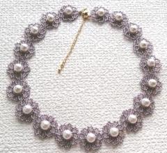 ネックレス 花 ハンドメイド ワンピース スカート ドレス プレゼント 小物