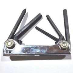 携帯ツール 六角4,5,6,8mm +ドライバー